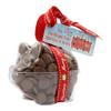 ButtonChocs Christmas Chocolate Piglet - Mistletoe & Swine. Belgian Milk Chocolate Gift for Christmas. view 1
