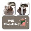 ButtonChocs Christmas Chocolate Piglet - Hog Chocolate.Belgian Milk Chocolate Gift for Christmas. view 2