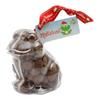 ButtonChocs Christmas Chocolate Frog - Mistletoad. Belgian Milk Chocolate Gift for Christmas. view 1
