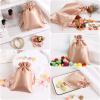 BeiLaad Satin Bags with Drawstring, 4x6 Wedding Favor Drawstring Bags, 50PCS Rose Gold Mini Gift Bags for Jewelry, Baby Shower, Valentine's Day, Craft, Birthday, Business, Party Favors Bags view 3