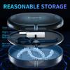 2 Pack Blue New Double-layer Aligner Case with Belt Chewing,Removal Tool,Cleaning Brush,Built in Mirror Orthodontic Case view 3