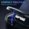 2 Pack Blue New Double-layer Aligner Case with Belt Chewing,Removal Tool,Cleaning Brush,Built in Mirror Orthodontic Case view 4