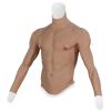 XSWL Silicone Chest Male Suit Fake Belly Realistic Fake Abs with Muscle Arms for Cosplay Crossdresser,Color 3,S view 1