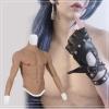 XSWL Silicone Chest Male Suit Fake Belly Realistic Fake Abs with Muscle Arms for Cosplay Crossdresser,Color 3,S view 2
