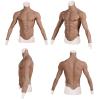 XSWL Silicone Chest Male Suit Fake Belly Realistic Fake Abs with Muscle Arms for Cosplay Crossdresser,Color 3,S view 3