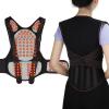 108 Magnet Self-Heating Back Brace - Lumbar Shoulder Support Guard Belt - Magnetic Physiotherapy Posture Corrector - Relief Pain Massager (Black M/Medium) view 1