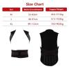 108 Magnet Self-Heating Back Brace - Lumbar Shoulder Support Guard Belt - Magnetic Physiotherapy Posture Corrector - Relief Pain Massager (Black M/Medium) view 3