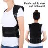 Magnet Physiotherapy Vest - Self-heating Neck Lumbar Brace - Shoulder Pain Relief Support Belt - Back Posture Corrector (Black M/Medium) view 4
