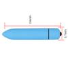10 Modes Personal Bullet Rod Toys Strong Shock Bullet Soft Silicone Toys for Women Men, Waterproof Bullet Tool Powerful Mini Stick Handheld Small Bullet Pleasure Soft Toys (Blue) view 2