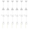 24 Pcs Glitter Bride to Be Cupcake Toppers Silver Cake Toppers Bridal Shower Cupcake Picks with Heart Ring Dress for Wedding Engagement Anniversary Party Cake Decorations view 1