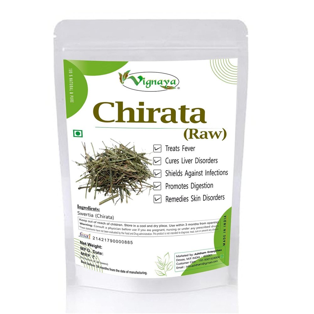 CROW Vignaya Pure and Natural Chirata (Swertia Chiraita) - Chirayata Bitter Stick - 100 Gm