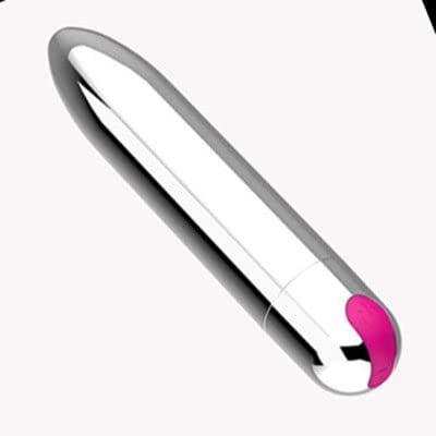 10 Modes Personal Bullet Rod Toys Strong Shock Bullet Soft Silicone Toys for Women Men, Waterproof Bullet Tool Powerful Mini Stick Handheld Small Bullet Pleasure Soft Toys (Silver2)