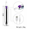 10 Modes Personal Bullet Rod Toys Strong Shock Bullet Soft Silicone Toys for Women Men, Waterproof Bullet Tool Powerful Mini Stick Handheld Small Bullet Pleasure Soft Toys (Silver2) view 3