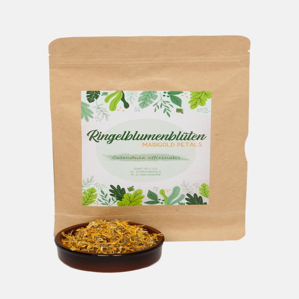 IGART Calendula 1000g 1kg | Edible Marigold Flowers | Tea | Calendula Tea | Dried Calendula Flowers | Calendula Officinalis | Loose Herbal Tea | Calendula Petals | Dried Marigold Flowers