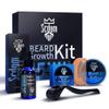 Beard Growth Kit, Scdom Grow a Kit for Men with Titanium Derma Roller + Serum Oil Balm Cleansing Soap Comb, Grooming Tool Best Gift Men/Dad, Black, 1.0 count view 1