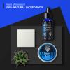 Beard Growth Kit, Scdom Grow a Kit for Men with Titanium Derma Roller + Serum Oil Balm Cleansing Soap Comb, Grooming Tool Best Gift Men/Dad, Black, 1.0 count view 2