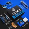 Beard Growth Kit, Scdom Grow a Kit for Men with Titanium Derma Roller + Serum Oil Balm Cleansing Soap Comb, Grooming Tool Best Gift Men/Dad, Black, 1.0 count view 3