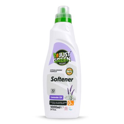 Just Green Organic Lavender Fabric Conditioner, Hypoallergenic Formula For Sensitive Skin, Vegan Fabric Conditioner Eco Household Supplies 1000ml Pack of 1