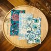 HOMEDECORSHOPIE 500 Pcs Mix Lot Table Napkins 100% Cotton Hand Block Printed Handkerchief 16 x 16 Inches Kitchen Towels Table Decor Linen Dinner Napkins Hand Made Napkin view 2