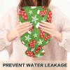 Christmas Socks Snowflakes Hot Water Bottle with Velvet Cover, 2L Transparent Hot Water Bag for Cramps, Pain Relief, Bed Warmer view 4