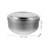 COHEALI Mug Sets Mug Holder Holder Shaving Cream Bowl - Stainless Steel Shaving Soap Bowl with Lid Smooth Shaving Bowl (Silver) Sets Metal Brackets Shaving Bowl Set view 2