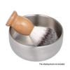 COHEALI Mug Sets Mug Holder Holder Shaving Cream Bowl - Stainless Steel Shaving Soap Bowl with Lid Smooth Shaving Bowl (Silver) Sets Metal Brackets Shaving Bowl Set view 3