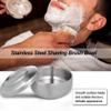 COHEALI Mug Sets Mug Holder Holder Shaving Cream Bowl - Stainless Steel Shaving Soap Bowl with Lid Smooth Shaving Bowl (Silver) Sets Metal Brackets Shaving Bowl Set view 4