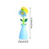 Flower Shape Cleaning Brush Removable Handle Brush Kitchen Bathroom Brush Bowl Dish Pot Cleaning Brush view 3