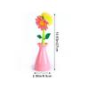Flower Shape Cleaning Brush Removable Handle Brush Kitchen Bathroom Brush Bowl Dish Pot Cleaning Brush view 2