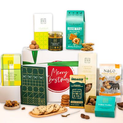 Gluten Free Hamper with Truffles & Hot Chocolate Set, Christmas Presents for Her by EDEN & CO