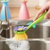 Flower Shape Cleaning Brush Removable Handle Brush Kitchen Bathroom Brush Bowl Dish Pot Cleaning Brush view 3