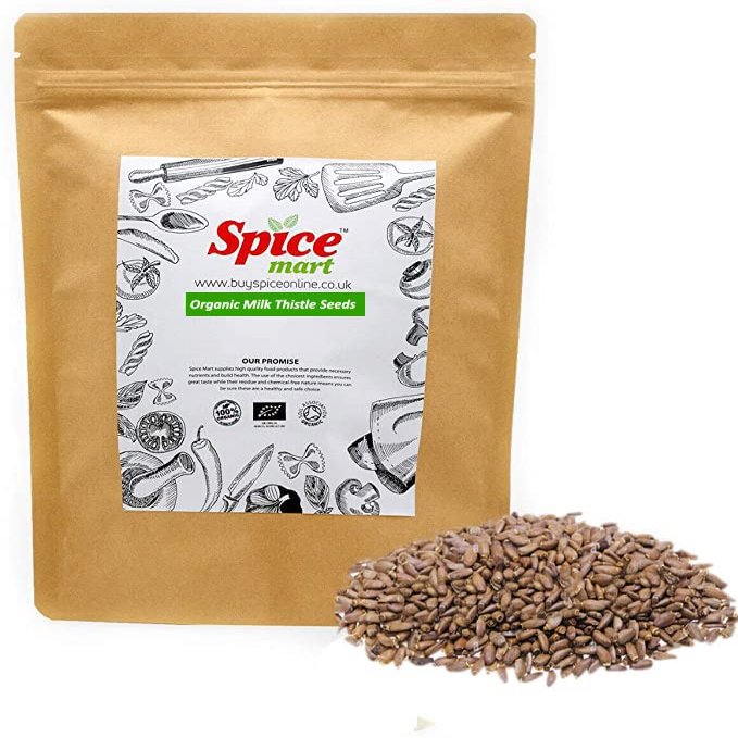 Organic Milk Thistle Seeds | Silybum marianum Soil Association Certified Free UK P&P (50g)