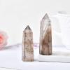 Natural Smoky Quartz Crystal Stone Hexagonal Tower DIY Gift,Smoky Quartz,50-60mm view 3