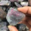 1pc Natural Pink Tourmaline Raw Rough Quartz Crystal Rock Stone Pegmatite Lepidolite Gemstone,1pc 10-20mm Ramdom view 1