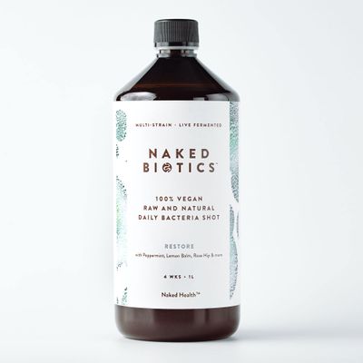 Naked Biotics Restore | 250 Billion CFU | 12 Natural Fermented Strains | Liquid Probiotic for Gut Health | 33 Day Supply