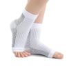 2 Pairs Neuropathy Socks, Ankle Arch Support Socks, Plantar Fasciitis Socks Ankle Support Brace, Compression Foot Sleeves, Anti-Slip Soothe Socks for Pain Relief Neuropathy Socks (M,White) view 1