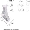 2 Pairs Neuropathy Socks, Ankle Arch Support Socks, Plantar Fasciitis Socks Ankle Support Brace, Compression Foot Sleeves, Anti-Slip Soothe Socks for Pain Relief Neuropathy Socks (M,White) view 2