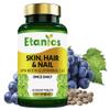 Etanics Skin, Hair & Nails with Biotin & Vitamins A, C & E  60 Tablets Beauty Supplements with Vitamin C & Biotin for Men and Women  Vegan and Vegetarian  Etanics - Made in The UK view 1