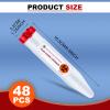 48 Count Portable Transportable Sharps Container Travel Small Sharps Container with Locking Mechanism Syringe Needle Disposable Single Use Container, 6.5 x 1.38 Inch view 2