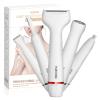 5 in 1 Lady Shavers for Women Facial Hair Remover for Women Bikini Trimmer Eyebrow Trimmer Electric Shaver for Face Eyebrow Lip Nose Legs Underarm Bikini Portable Waterproof Painless with USB Charging view 1