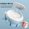 Netceem Leak Proof Denture Cup Kit Portable Retainer Case Perfect for Travel, Denture Case Container Cleaning Care for Dentures Aligner Mouth Guard with Denture Brush,Strainer, Removal Tool and Mirror view 4