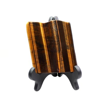 Sudemota Natural crystal rough 1pc Natural Yellow Tiger Eye Crystal Quartz Jewelry Stone Ornaments Rough Mineral Specimen for Home Garden Bonsai Decor (Color : Tiger Eye 1pc, Size : About 100g)