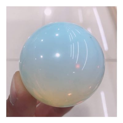 Natural crystal rough Meditation Home Decor Natural Crystals Quartz Opalite Sphere Crystal Ball Energy Healing Stones Room Home Aquarium Decoration Accessories Meditation Reiki ( Color : 2pcs , Size :
