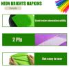 Green Serviettes Napkins 33cm,20Pc Christmas Party Paper Napkins Disposable,Beverage Luncheon Decorative Paper Napkins Soft Solid Colour Napkins Dinner Napkin Cocktail Napkins 2 Ply for Bar,Restaurant view 3