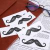 Operitacx 50pcs Self Adhesive Fake Moustache Stickers, Novelty Mustache Protector Sticker, Stick on Mustaches for Depilatory Strips Waxing Accessories Nose Hair Wax Mustache Ear Wax Removal view 2