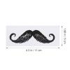 Operitacx 50pcs Self Adhesive Fake Moustache Stickers, Novelty Mustache Protector Sticker, Stick on Mustaches for Depilatory Strips Waxing Accessories Nose Hair Wax Mustache Ear Wax Removal view 3