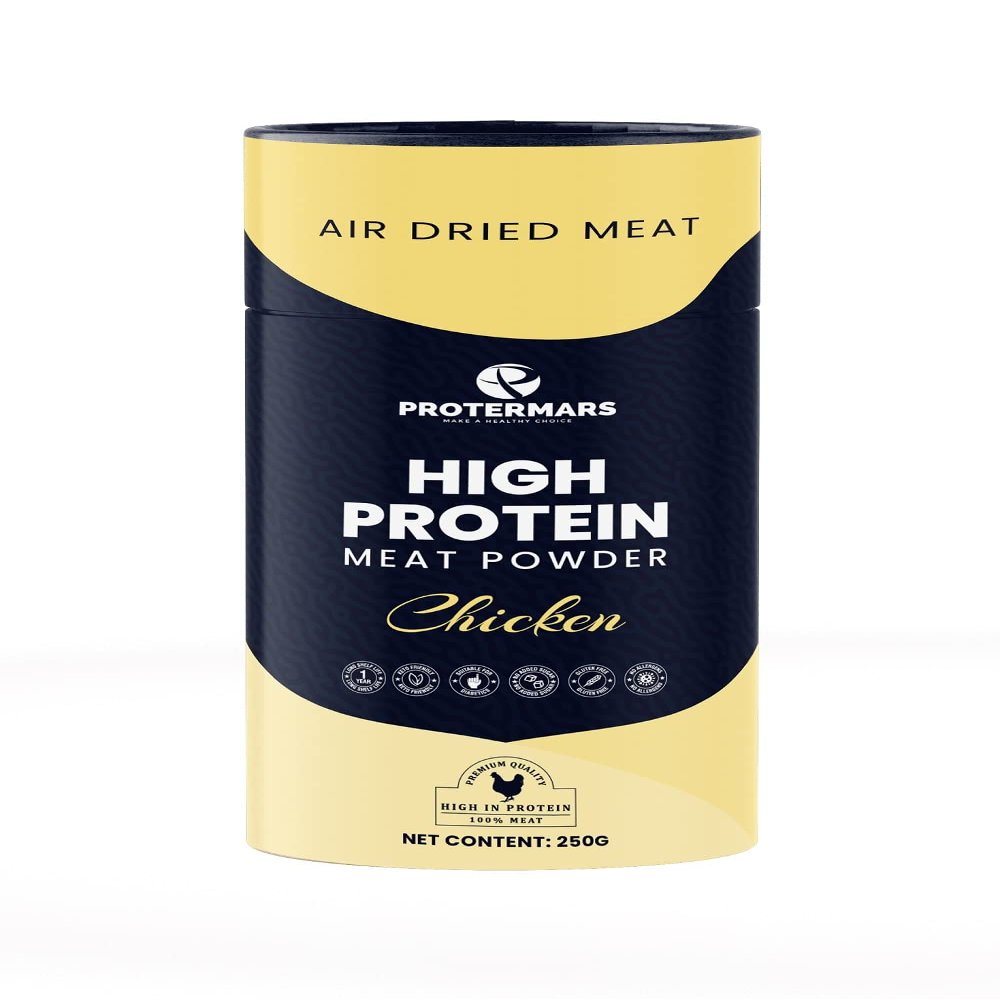 Protermars Meat Powder, Chicken Powder/Flour, Low Carb, Gluten Free, 85% Protein, 250g
