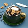 Black Sesame Walnut Black Bean Black Rice Chinese Yam Mulberry Powder,Instant Breakfast,Healthy Full Meal Replacement Porridge (Black Sesame Walnut Black Bean Mulberry Powder 600g (Taste 1),1 can) view 4