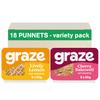 Graze - Healthy Snacks sweets oats flapjacks - Packaging may vary - (Lively Lemon & Cherry Bakewell, Total 18 trays) view 1