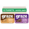 Graze - Protein Snacks Selection box - Peanut Butter & Cocoa Vanilla - Packaging may vary - Total 18 Snacks view 1